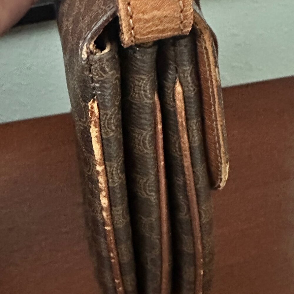 Celine Macadam Canvas Shoulder Bag PVC Leather - Picture 7 of 11